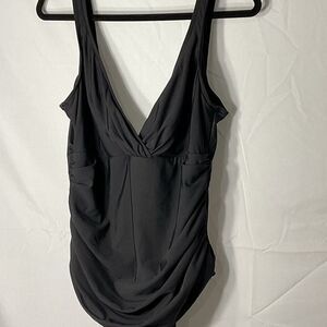 Trim Shaper Black One Piece Tank Style  Slimming Sz 18